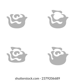 cabbage icon on a white background, vector illustration