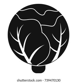 Cabbage icon. Simple illustration of cabbage vector icon for web