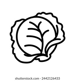 Cabbage icon vector design template