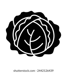 Cabbage icon vector design template