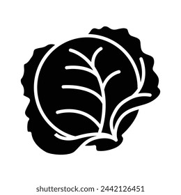 Cabbage icon vector design template