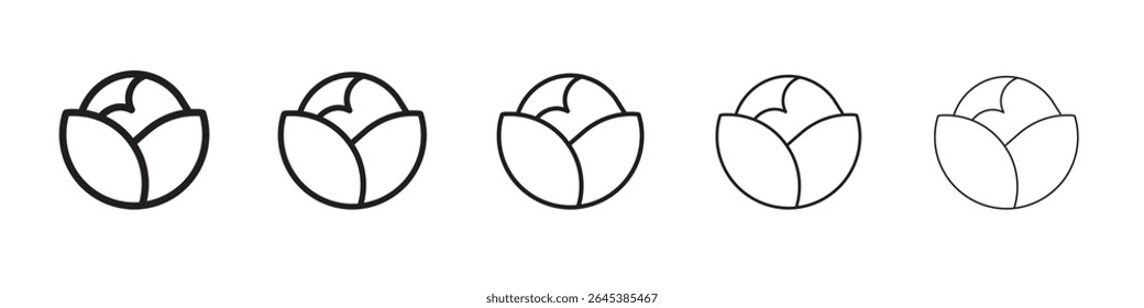 Cabbage icon vector illustration isolated