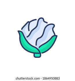 Cabbage icon in vector. Logotype