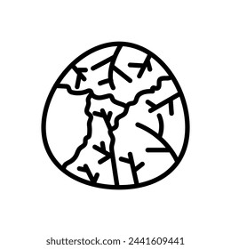 Cabbage  icon in vector. Logotype
