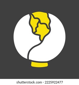 Cabbage isolated vector glyph on dark background icon. Vegetable sign. Graph symbol for food and drinks web site, apps design, mobile apps and print media, logo, UI