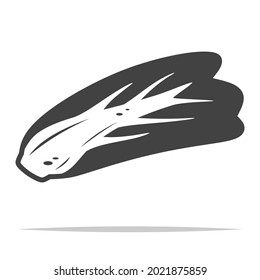 Cabbage kimchi icon vector isolated