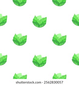 cabbage pattern background. green cabbage seamless pattern. Organic fruit and vegetables pattern background. Green cabbages illustration background.