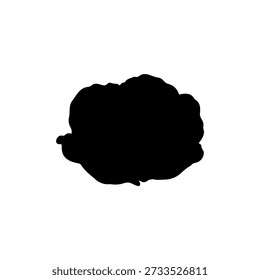 Cabbage silhouette icon vector illustration.


