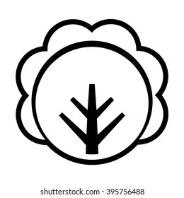Cabbage. Vegetables icon. Line vector illustration.