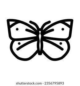cabbage white summer line icon vector. cabbage white summer sign. isolated contour symbol black illustration
