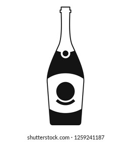 Cabernet champagne icon. Simple illustration of cabernet champagne vector icon for web design isolated on white background