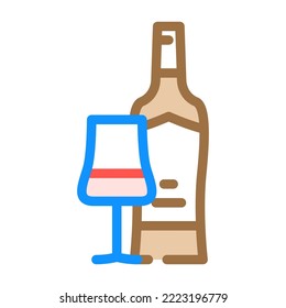 cabernet sauvignon red wine color icon vector. cabernet sauvignon red wine sign. isolated symbol illustration
