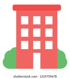 Cabin, booth flat vector icon 