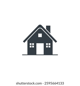 Cabin Building icon symbol vector illustration isolated on white background