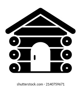 cabin building vector illustration isolated on white background. Architecture business concept.