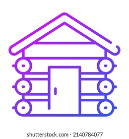 Kabinenbau, Vektorgrafik einzeln auf weißem Hintergrund. Geschäftskonzept Architektur.