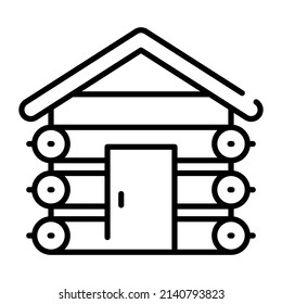 cabin building vector illustration isolated on white background. Architecture business concept.