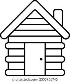 cabin home house rustic camping Outline