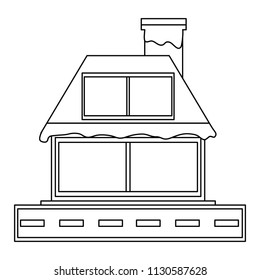 cabin house icon