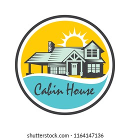 Cabin House Logo Template