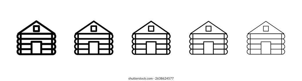 Cabin icon concept. graphic design, logo, Web, UI.