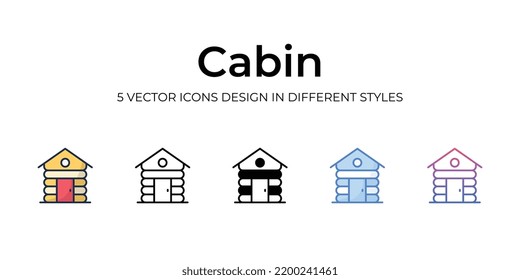 Cabin icon. Design from Camping collection. vector illustration