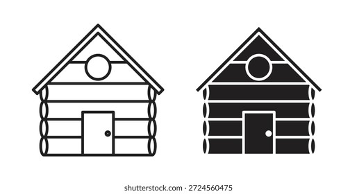 Icono de cabina en estilo doodle y stroke.