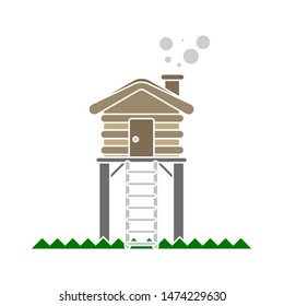 Cabin Icon. Flat Illustration Of Cabin Vector Icon. Cabin Sign  Symbol