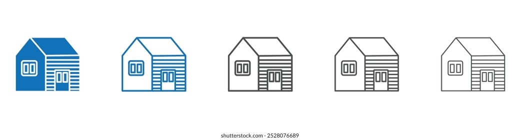Cabin icon Isolated flat vector in outline
