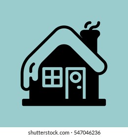 cabin icon. isolated sign