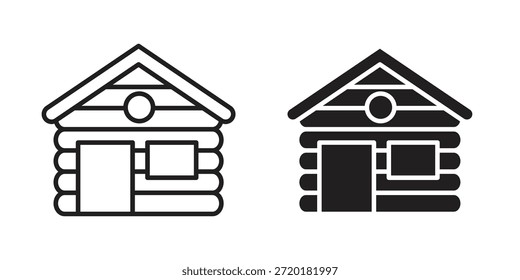 Icono de cabina en diseño de línea. Sencillo Vector de iconos