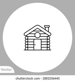 Cabin icon sign vector,Symbol, logo illustration for web and mobile