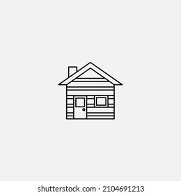 Cabin icon sign vector,Symbol, logo illustration for web and mobile