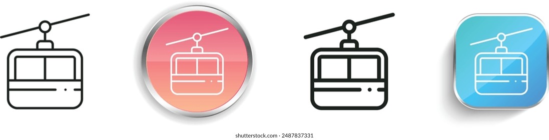 cabin icon. Thin Linear, Regular and Button Style Design Isolated On White Background