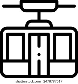 cabin icon. Thin Linear Style Design Isolated On White Background