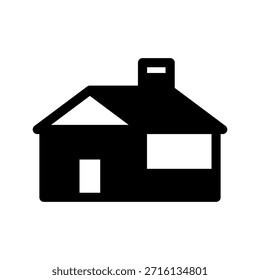 Ilustración de diseño de símbolo de Vector de icono de cabina