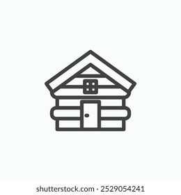 Conjunto de ícones de cabine. ilustração preenchida e de linha