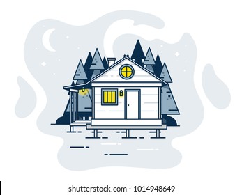 The cabin illustratrion