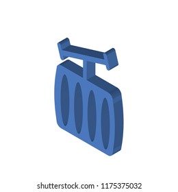 Cabin isometric left top view 3D icon