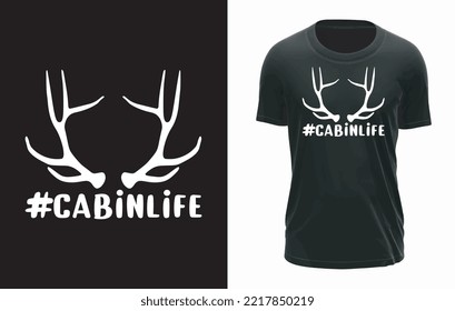 Cabin Life Vector T-shirt Design