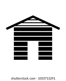 Cabin lodge icon