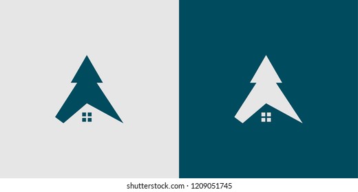 cabin logo and design vector