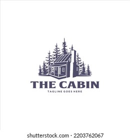 Cabin Logo Design Vector Image