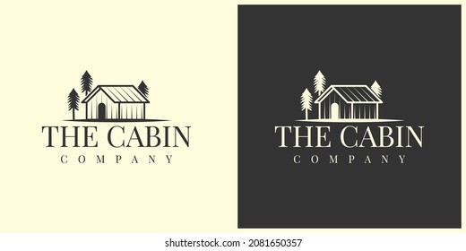 The cabin logo illustration template design