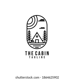 cabin logo vector illustration design, creative logo