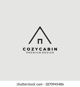 Cabin logo vector illustration design