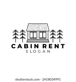 cabin logo vector illustrator design