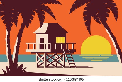 CABIN ON THE BEACH