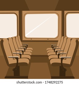La cabina del barco. Ilustración vectorial. Estilo plano