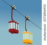 cabin of the ski lift
